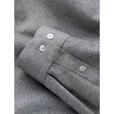 Ombre Men's shirt with pocket REGULAR FIT - grey melange | Eponuda.ba