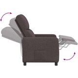  Fotelja s nagibom Tamno smeđa Tkanina | shoptok.hr