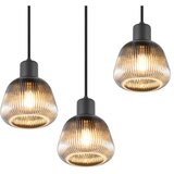  Črna viseča svetilka s steklenim senčilom ø 37 cm Tarifa – | Shoptok.si