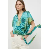Guess Bluza za žene, boja: tirkizna, s uzorkom