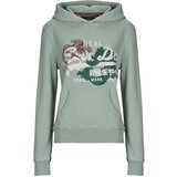 Superdry Puloverji TOKYO VINTAGE LOGO HOODIE Zelena Cene