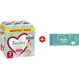 Pampers Pelene Premium Care Pants veličina 3 144kom + Gratis vlažne maramice Fresh 52 Cene