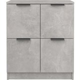  Komoda 2 kosa betonsko siva 60x30x70 cm konstruiran les, (20654379) | Shoptok.si