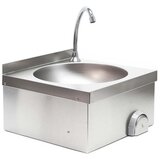 Wiltec stenski inox umivalnik z vklopom na koleno + armatura | Shoptok.si