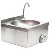stenski inox umivalnik z vklopom na koleno + armatura