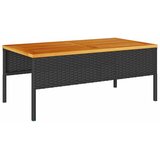  Sjedeća garnitura za vrt 6 kom. Crna i Krema poliratan 84 x 45 x 35 cm | Shoptok.si