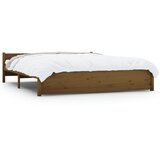 The Living Store Posteljni okvir medeno rjav iz trdnega lesa 200x200 cm - Posteljni Okvir, (21531468) | Shoptok.si