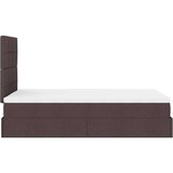 vidaXL Okvir za krevet s madraca tamnosmeđi 120x190 cm od tkanine | shoptok.hr
