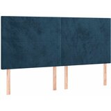  LED uzglavlje tamnoplavo 160x5x118/128 cm baršunasto | shoptok.hr