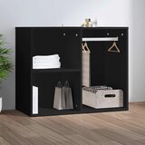  Garderobni ormarić crni 80 x 40 x 65 cm od konstruiranog drva | shoptok.hr