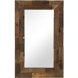 vidaXL Ogledalo iz trdnega predelanega lesa 50x80 cm Cene