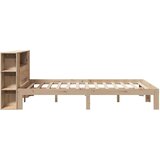vidaXL Krevet s regalom za knjige bez madraca 120x190 cm od borovine | shoptok.hr