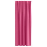 vidaXL Zavjese sa zavjesama 2 pcs Svijetla roza 260 x 140 cm Poliester | shoptok.hr