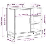vidaXL Kupaonski ormarić za umivaonik sivi Sonoma 65x33x60 cm | shoptok.hr