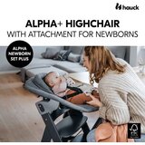Hauck hranilica Alpha Newborn Set Plus - Dark Grey | shoptok.hr