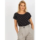 Fashionhunters Sublevel Women's Short Sleeve Blouse - Black
