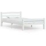  Okvir za krevet od masivne borovine bijeli 90 x 200 cm | shoptok.hr