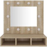 vidaXL ormarić s ogledalom led boja hrasta sonome 60 x 31,5 x 62 cm | shoptok.hr