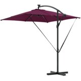  Senčnik Bordeaux rdeča 249 x 249 x 250 cm Poliester in aluminij, (5000206271) | Shoptok.si