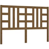 vidaXL Posteljno vzglavje medeno rjavo 156x4x100 cm trdna borovina, (20643074) Cene