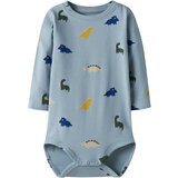 name it Pajac/bodi 'NBMVROELS' svetlo modra / temno modra / temno rumena / jelka | Shoptok.si