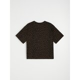 Sinsay Pamučna majica s leopard uzorkom | shoptok.hr