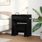 Kozmetički Stol Crni hrast 60 x 40 x 75 cm Konstruirano drvo | shoptok.hr