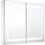 vidaXL LED kopalniška omarica z ogledalom 80x12,2x68 cm | Shoptok.si