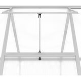  Staklenik s okvirom srebrni 445 x 169 x 195 cm aluminijski | shoptok.hr