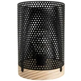 Crna stolna lampa s metalnim sjenilom (visina 20 cm) –