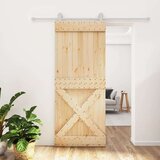  Klizna vrata s priborom za montažu 85 x 210 cm masivna borovina | shoptok.hr