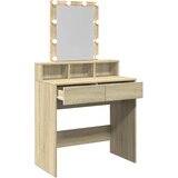  Toaletni stolić s LED svjetlima boja hrasta 80 x 41 x 144,5 cm | shoptok.hr