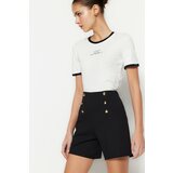 Trendyol Shorts - Black - High Waist Cene