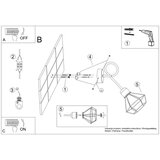  Stenska svetilka ARTEMIS 1S črna, (21347415) | Shoptok.si