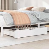  Ladice ispod kreveta 2 kom bijele 95x55x17 cm od borovine | shoptok.hr