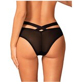 Obsessive Brasica - hlačke z naramnicami (črne) | Shoptok.si