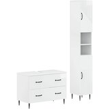  Set kupaonskih ormara od 2 dijela HAARLEM Bijela visokog sjaja | shoptok.hr