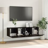 vidaXL set TV omaric Črn hrast Inženirski les Majhen TV omarica | Shoptok.si