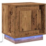  Noćni ormar S LED lampica 2 pcs Staro drvo 44 x 34,5 x 45 cm | shoptok.hr