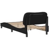  Okvir kreveta s LED-om bez madraca Hvar crni 90 x 200 cm | shoptok.hr