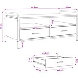  Stolić za kavu Hrast sonoma 99,5 x 49 x 46 cm Konstruirano drvo | shoptok.hr