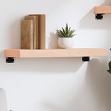 vidaXL Zidna polica 60 x 20 x 6 cm od neobrađene masivne hrastovine | shoptok.hr