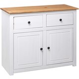  Komoda od borovine bijela 93 x 40 x 80 cm asortiman Panama | shoptok.hr