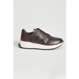 ALTINYILDIZ CLASSICS Men's Brown 100% Genuine Leather Sneaker Shoes cene