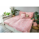 Cotton House Roza pamučna posteljina za krevet za jednu osobu 140x200 cm LP Dita Pink Blossom -