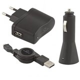  USB punjaci + microUSB kabl TITANUM, 3in1 set, DC 12-24V, AC 100-240V, out 5V/0,8A, TZ106 | Eponuda.ba