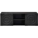 TV ormar s policom s pohranom s vratima Crna 105 x 30 x 35 cm | Eponuda.com
