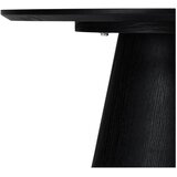 Furnhouse Črna mizica v hrastovem dekorju ø 60 cm Tango – | Shoptok.si