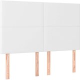  Posteljni okvir z vzglavjem bel 140x190 cm umetno usnje, (20903041) | Shoptok.si
