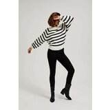 Marisse Pearl Black Striped Crew Neck Sweater | shoptok.hr